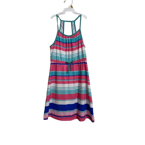 Pink & Violet Sundress Size M Stripes - Picture 1 of 3